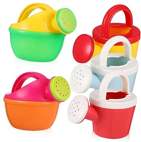 Gogogmee 5 Stück Gießkanne Set Bunte Gießtöpfe Für Den Garten Ideales Pflanzenbewässerungsgerät Für Perfekt Für Gartenarbeit Und Wasserspiele Im Freien