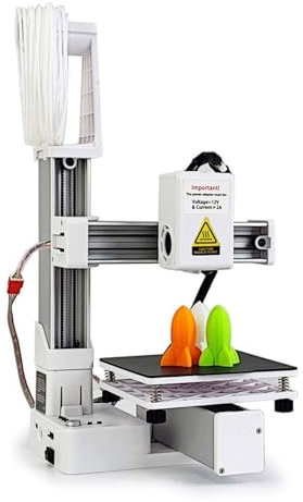 FDM 3D-Drucker, Frequenzmultiplex-Hochpräzisionsdrucker, 180 Bis 230 °C Schnelle Erwärmung, Kompakte 3D-Druckmaschine, 4 X 4 X 4 Zoll Druckgröße (EU-Stecker)