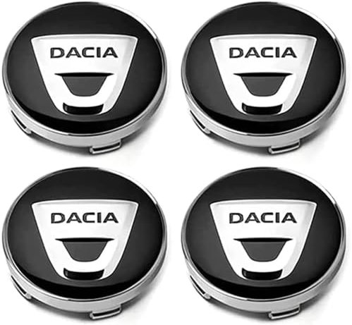 4 Stück Auto Radnabenkappen für Dacia Duster 2018-2023 56mm,Nabendeckel Felgendeckel Nabenabdeckungen Wasserdicht Staubdicht Reifen Felgen Zubehör,B