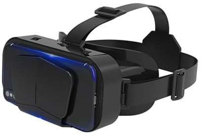 3D VR Headset with Stereo Headphones, Fits 4.7-7 Inch Devices, for Movies & Games