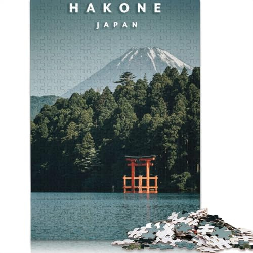 Hakone-See-Puzzle für Erwachsene, 1000-Teile-Puzzle, 1000-Teile-Puzzle für Erwachsene, Kinderpuzzle, Spielzeug, Geschenk, 1000 Teile (75 x 50 cm)