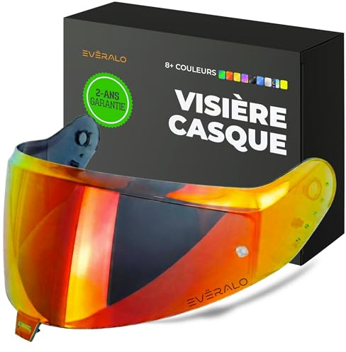 Everalo Visiera per Casco Shark Skwal i3 - D-Skwal 3 - Ridill 2 - VZ400 | Lente di ricambio Esclusiva, Compatibile con lente Antifog Originale