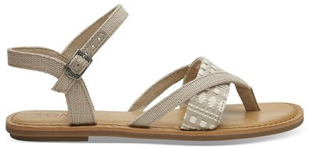 TOMS Womens Lexie Flip Flops Sandals Natural 3 UK