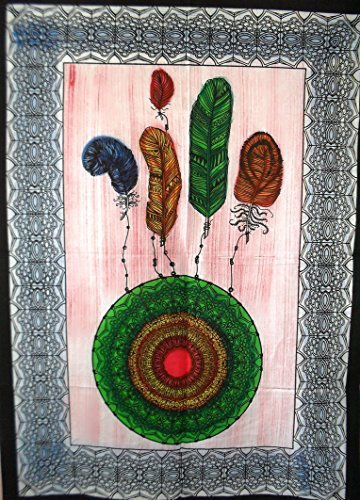 Traditionelle Jaipur handbemalt Dreamcatcher, Indian Poster Wall Decor, Hippie Tapisserie