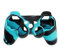 OSTENT Funda de Piel de Silicona Camuflaje Cubierta Compatible para Sony PS2 / 3 inalámbrico/Controlador con Cable - Color Azul Hielo