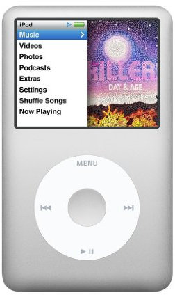 Apple iPod Classic 160GB Silver (latest Model) 7th Generation MP3 Music Digital Player