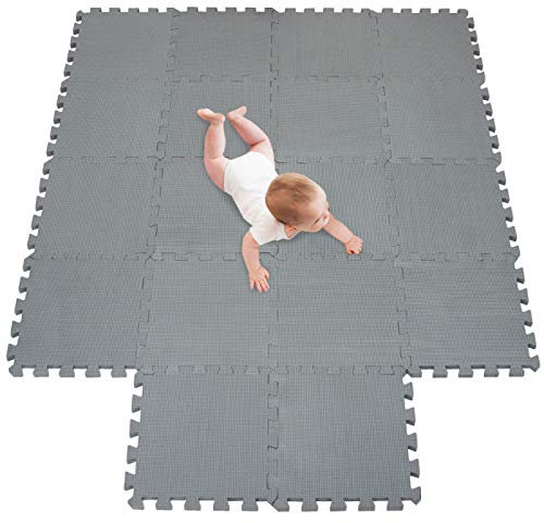 meiqicool Baby Spielmatten Bodengymnastik Puzzles Puzzles Puzzles Zubehör Puzzle-Spielmatten Bodengymnastikmatten Rahmen Fitness-Yoga-Matten Krabbelmatte Schutzboden Grau 1230
