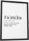 Papierschmiede® Definition: Familie, DIN A4 (21x30 cm), Poster für Wohnzimmer, Schlafzimmer, Küche, Esszimmer, Wandbild Geschenk Wanddeko - ohne Rahmen