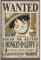 ABYSTYLE - One Piece - Poster - Wanted Luffy New 2 (91,5 x 61 cm)