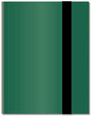 Arkero-G® 18-Pocket Pro Album - Grün/Green - 360 Karten Binder - Tauschalbum/Sammelalbum z.B. für MTG Magic, Pokemon, YuGiOh, Match Attax