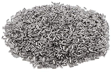 freneci 1BL Perle en Acier Inoxydable pour Polissage Tumbler Finishing Tumbling Media Shot - Forme cylindrique 2x4mm