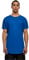 Urban Classics Herren T-Shirt Long Shaped Turnup Tee, lässiges T-Shirt für Männer, in langem Schnitt, sporty blue, XXL