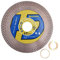 HIGHDRIL Disque Diamant 115mm - Lame de scie diamantée pour la coupe et le ponçage de carreaux céramique porcelaine granit marbre (Maille X)