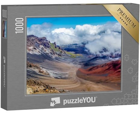puzzleYOU: Puzzle 1000 Teile „Vulkankrater im Haleakala National Park auf der Insel Maui, Hawaii“ – aus der Puzzle-Kollektion Hawaii