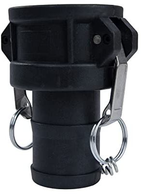 Quafwia 1 PC Poly Camlock Raccordi 2 Cam lock Raccordi per tubi flessibili Tipo standard C 2 Accoppiatore femmina x 2 Estremità del tubo con guarnizione Camlock all'interno Camlock Raccordi Poly