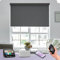 Graywind Customised Smart Blackout Roller Blinds Compatible with Alexa Google, Delicate Design Texture Rechargeable Electric Blinds with Remote, Motorised Window Shades, Frequency Nero