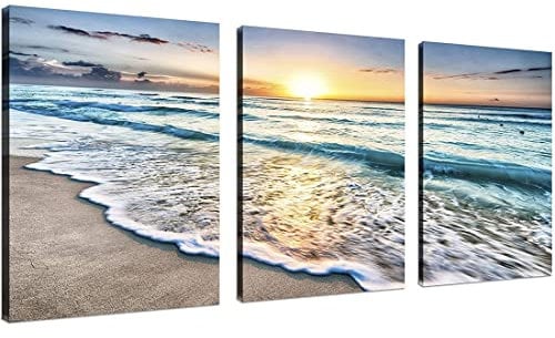 YALKIN 3 Pack 5D Diy Diamond Painting nach Zahlen Diamond Art Kits, Seaside Full Drill für Erwachsene Kindergeschenke für Home Wanddekor, Farbe von Diamonds Kits 30 x 40 cm