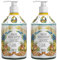 2 x Le Majoliken - SICILIAN ORANGE BLOSSOM - Flüssigseife 500 ml - Made in Italy - Noten von Orangenblüten, Zitronenschalen, Mandarine, Zedernholz + 2 Viropa-Tees gratis