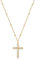 Jenosy Kette Damen Gold Kreuz Kette mit Zirconia Personalisierte Kette mit Kreuz Zarte Halskette mit Kreuz Anhänger Damen Hypoallergene 18K Vergoldete Kette Modeschmuck für Frauen und Mädchen
