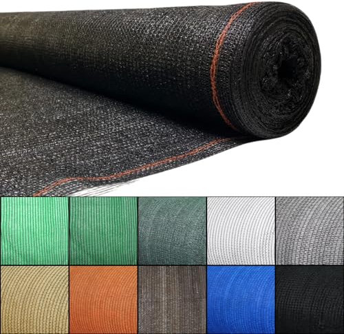 Keroppa, Malla de Ocultación, 90% de Sombreo, 1,5x50 m, Malla de Sombreo para Jardín, Patio, Terraza, Agricultura, Resistente, Reducción Temperatura, Transpirable, Proteccion UV, Negro