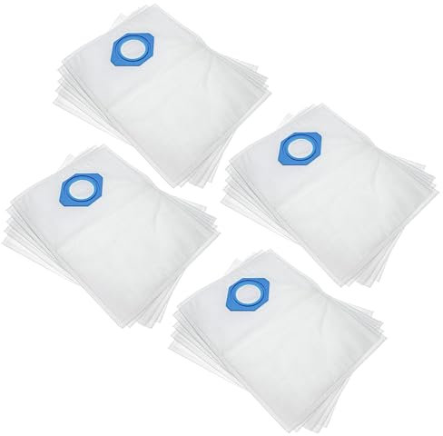vhbw 20x Sacs compatible avec Nilfisk GS 90 C, GS 90 P, GST, HDS1005, GSC, GSF 80 aspirateur - microfibre non tissée, 37,8cm x 29,8cm blanc