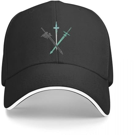 ZAMASS Basecap Schwert Kirito Asuna Leafa Outre Cap Baseballmütze Kindermütze Mützen Hüte Mann Damen Geschenk
