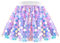 Mädchen Rock Lila Meerjungfrau Funkelnd Pailletten Tutu Party Ballett Tanzen Gr. 110,Lila Punkt,110