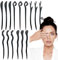 Lot de 15 baguettes à cheveux chinoises en bois noir vintage pour chignons - Style classique élégant - Accessoires pour filles et femmes - Pour cheveux longs (5 styles)