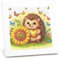 Igel Diamond Painting kinder mit Rahmen,Igel 5D Diamond Art Anfänger Bilder Kinder,Diamant Painting Home Decor Geschenk für Kinder ab 6 Jahren(15x15cm)