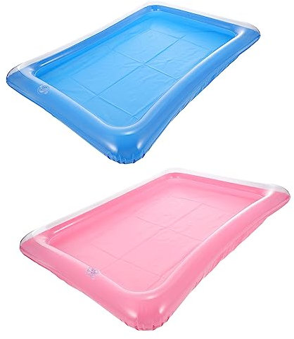 Amosfun 2stücke Aufblasbarer Pool-getränkehalter Schwimmend Mit Eiswürfelschale Für Partybecher Dosen Und Flaschen Geeignet Für Strand Und Schwimmbad