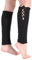 EMOTTOS Damen Gestrickt Stulpen 1 Paar, Beinstulpen Legwarmer mit Verstellbarem Riemen, Ballett Stulpen Leg Warmers Stricken Beinwärmer für Mädchen, Einheitsgröße, Schwarz