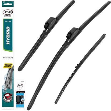 HEYNER® Scheibenwischer mit Heckwischer komp. mit MERCEDES-BENZ VITO/eVITO/VITO Tourer, Kasten (09.2014-10.2025) HYBRID Flachbalkenwischer