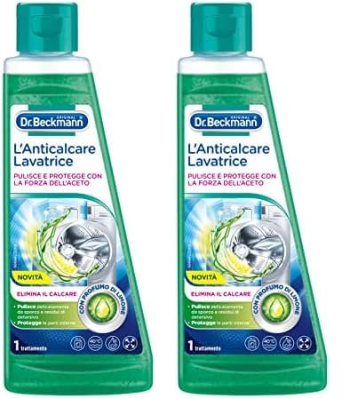 Dr. Beckmann Il Pulitore Lavatrice all'aceto | Con potente essenza di aceto e 94% di ingredienti naturali | Efficace contro sporco e calcare | 250 ml (Confezione da 2)