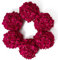 DuHouse Hortensien-Blütenköpfe aus Seide mit Stielen, künstliche Hortensien, Blumen für selbstgemachte Hochzeit, Tafelaufsatz, Heimdekoration, 22,1 cm, 6 Stück (dunkles Fuchsia)