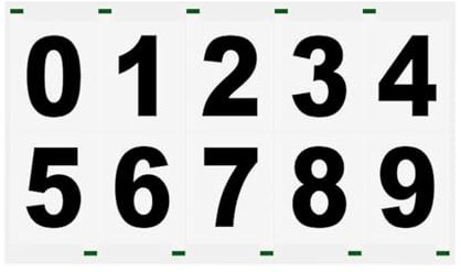 Adhesive Numbers for Mailbox - Waterproof House Number Stickers with Strong Adhesive, Reflective Address Numbers for Trash Cans, Doors, Outdoor Signs, Home Address Plaques, Weather-Resistant