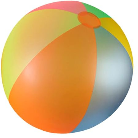 predolo Regenbogen Strandspielzeug aufblasbar für Pool und Strand, 80cm