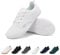 Geweo Barefoot Chaussures Femme Homme Sport Chaussure Minimalistes de Trail Running Marche Chaussures Pieds Nus Larges Confort Ete Fitness Sneakers Léger Respirant Barefoot Shoes Blanc 39EU