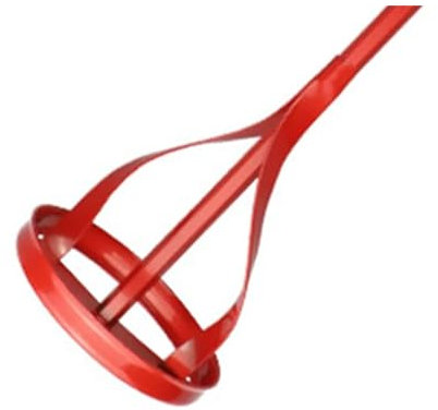 Wellen-Gips-Farbmischer, roter Mischrührer, Schlammbeschichtungs-Rührmaschine, handgehaltenes Gips-Farbmischer-Paddel