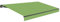 Wasabi Auvent rétractable extérieur 300 x 250 cm vert - Toile acrylique protection solaire UV - Structure en aluminium - Manivelle incluse - Manuel enroulable pour terrasse, jardin, balcon