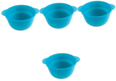PACKOVE 4pcs Heat Resistant Silicone Wax Melting Bowl Reusable Wax Pot Heater Liner for Home and Salon Use Non Stick Design Easy Clean Melting Container