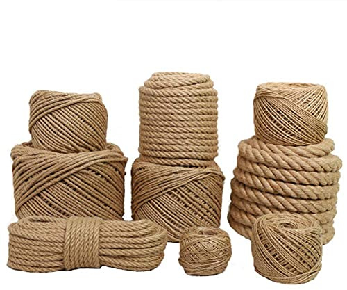 BgnEhRfL Seil, Schnur, Hanfseil, Seil, solides geflochtenes Manila-Seil, for Handwerk/Basteln/Garten & Gartenarbeit/Bailing/Verpacken/Überleben/Heimdekoration(40mm)