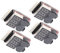 SPYMINNPOO 4 PCs 2 in 1 1 8S Lipo -Batteriespannungstestermonitor mit Niedrigem Spannungs -Summer Alarm, Kunststoff RC Batterie Checker Alarm für die Überwachung der Batteriesicherheit