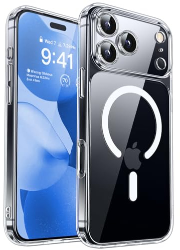 CANSHN für iPhone 17 Pro Hülle mit Kameraschutz, Transparent