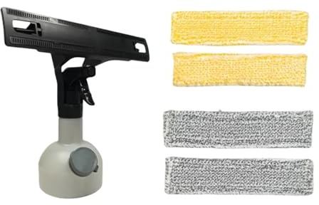 Compatible for Karcher Window Vacuum Accessories Set - Spray Bottle & Microfibre Mop Pad, Fits WV1-WV7 Window Cleaner Parts