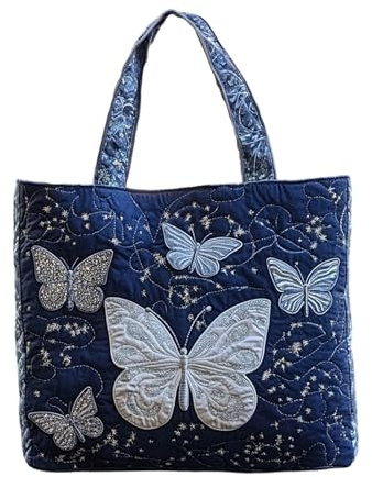 Shopper Tasche Damen Unisex Geräumig Lässig Stofftasche | Süße Personalisierte Wiederverwendbare Taschen Mit Gesteppt Gepolstertem Griff