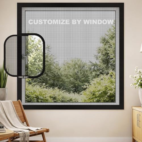 Mosquitera para Ventana con Doble Cremallera | Personalizable a Medida | Protección Antiescape para Gatos | Autoadhesiva sin Taladro | Nano Material Resistente + 13 Estilos de Cremallera
