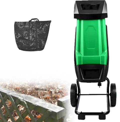 Triturador Ramas con Cuchillas Dobles,Ruedas,2400 W NoCable