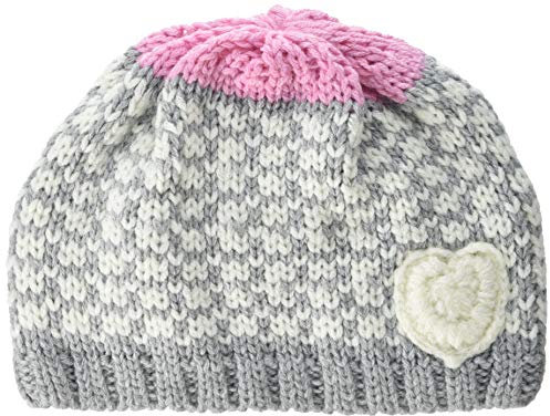 Döll Baby-Mädchen Topfmütze Strick Mütze, Grau (Light Gray Melange 8100), 47