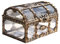Toyvian Caja de plástico Transparente para el Tesoro del Pirata con Joyas de Cristal para Souenir
