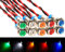 Gebildet 10pcs AC/DC 12-24V 6mm Voyant LED en Métal,LED Indicateur Panneau Pilote Témoin d'avertissement pour Van,Bateau et Autres Véhicules Universels